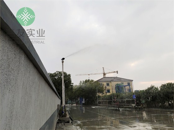 水泥廠道路霧樁降塵系統5