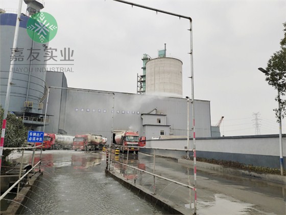 水泥廠道路霧樁降塵系統8