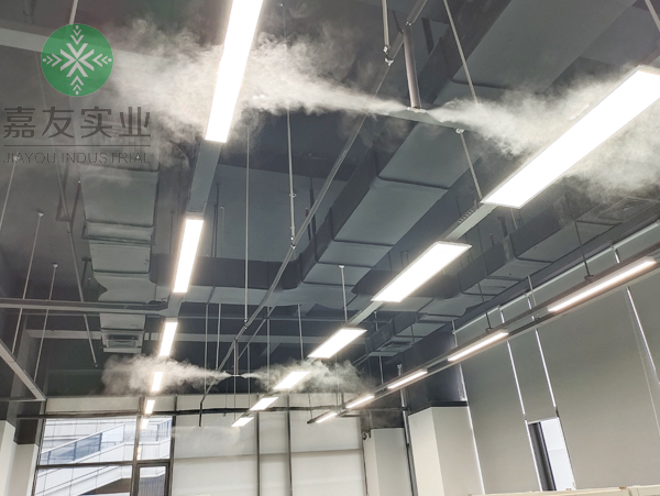 中國(guó)電子科技電子車(chē)間高壓微霧加濕器2