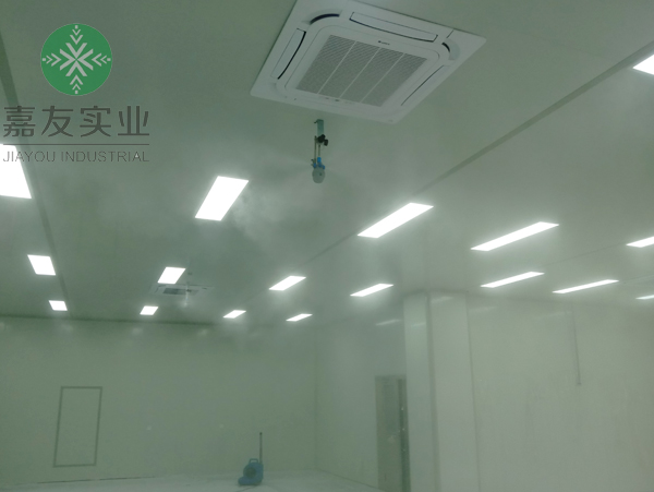 余姚市城區佳美五金電器廠安裝干霧加濕器加濕案例