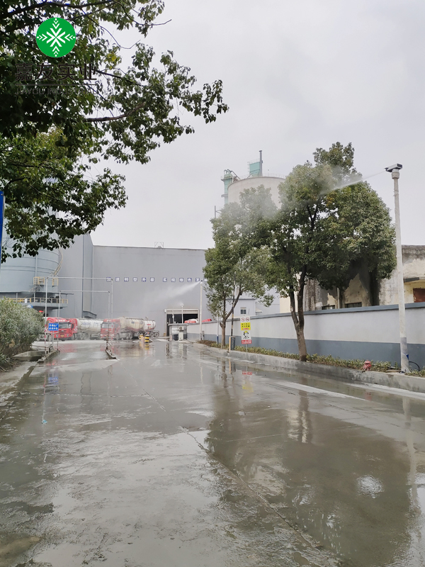 水泥廠道路霧樁降塵系統4