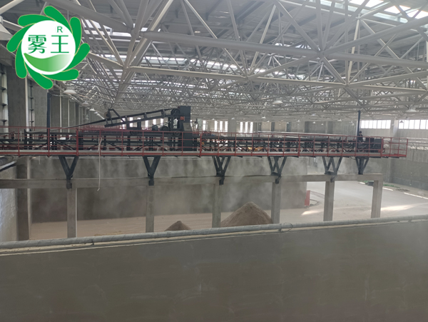 砂石骨料車間落料口、進料口、皮帶機分料斗高壓噴霧降塵系統 (1)